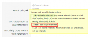 PTC sites and bot rented refs