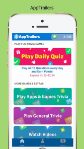 Apptrailer video cash app to earn money watching videos and playing games