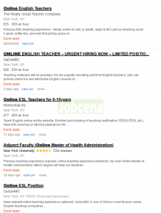 Indeed online teaching jobs search engine