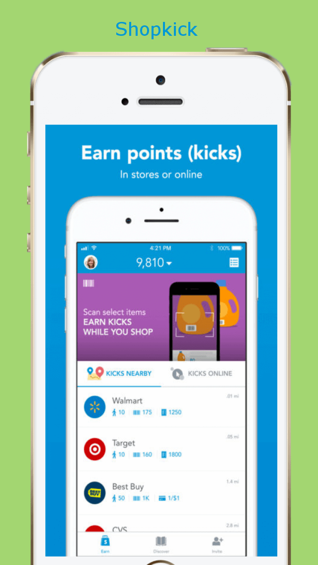 Shopkick earn points shopping in stores and online