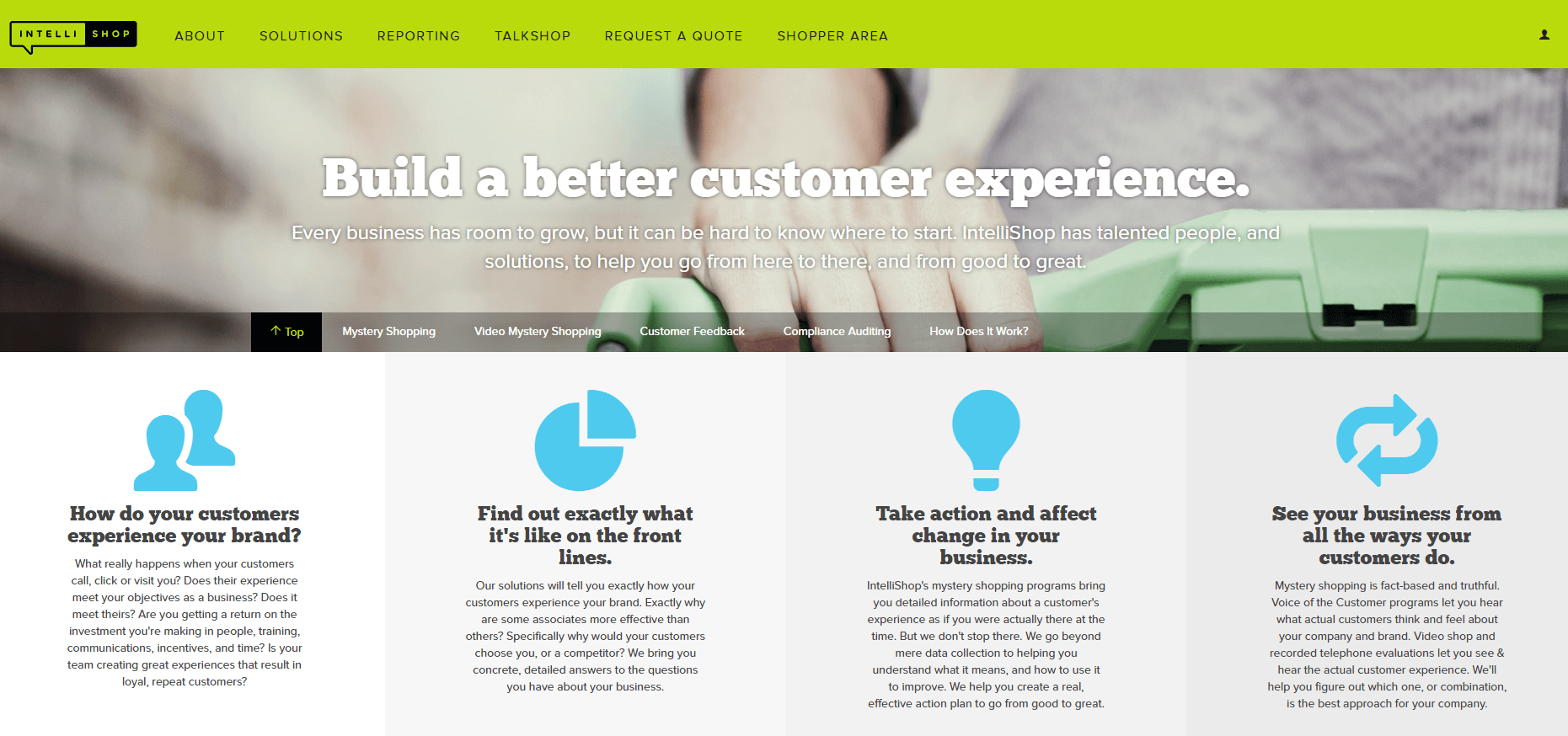 Intellishop customer experience building jobs