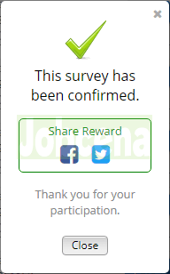 Ysense survey completion