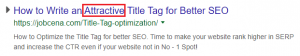 Making use of synonyms for maximum engagement on title in SERP