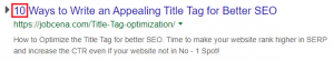 Using numbers in title tag to improve CTR