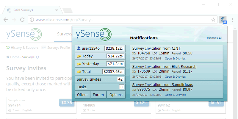 Ysense addon